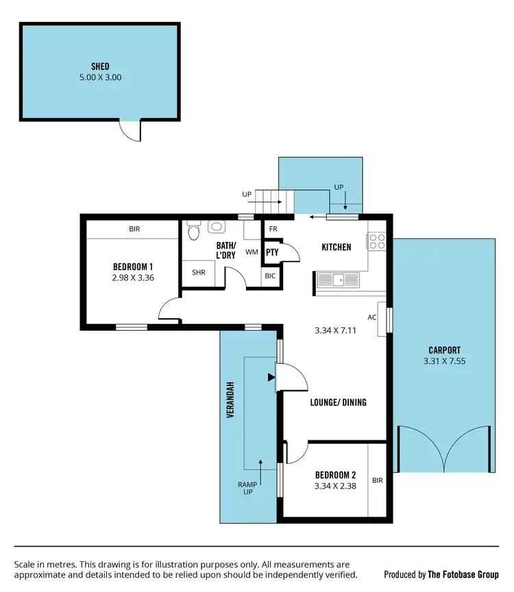 Floorplan of Homely unit listing, 3/23 Napier Court, Noarlunga Downs SA 5168