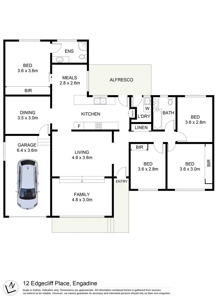 Floorplan of Homely house listing, 12 Edgecliff Place, Engadine NSW 2233