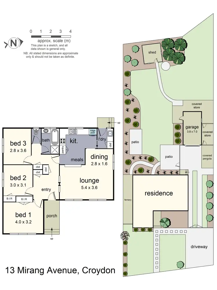 Floorplan of Homely house listing, 13 Mirang Avenue, Croydon VIC 3136