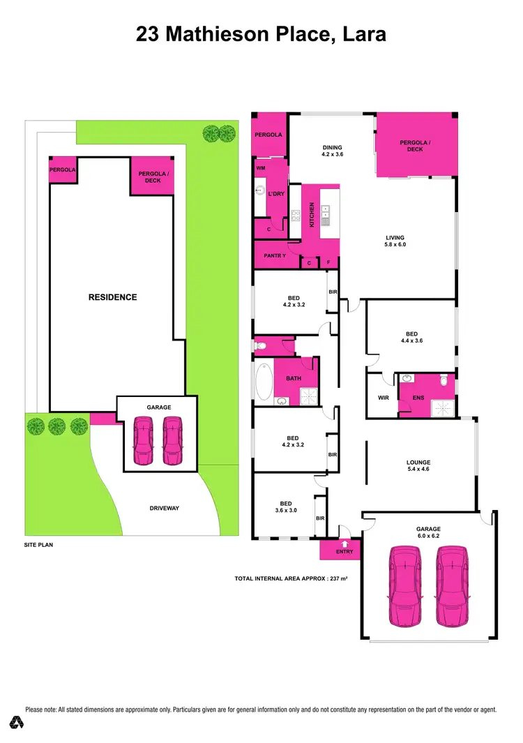 Floorplan of Homely house listing, 23 Mathieson Place, Lara VIC 3212