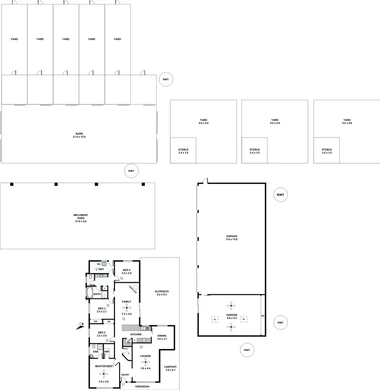 Floorplan of Homely rural property listing, 508 Davies Road, Mallala SA 5502