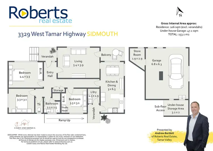 Floorplan of Homely house listing, 3329 West Tamar Highway, Sidmouth TAS 7270