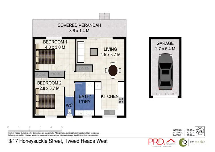 Floorplan of Homely unit listing, 3/17 Honeysuckle Street, Tweed Heads West NSW 2485