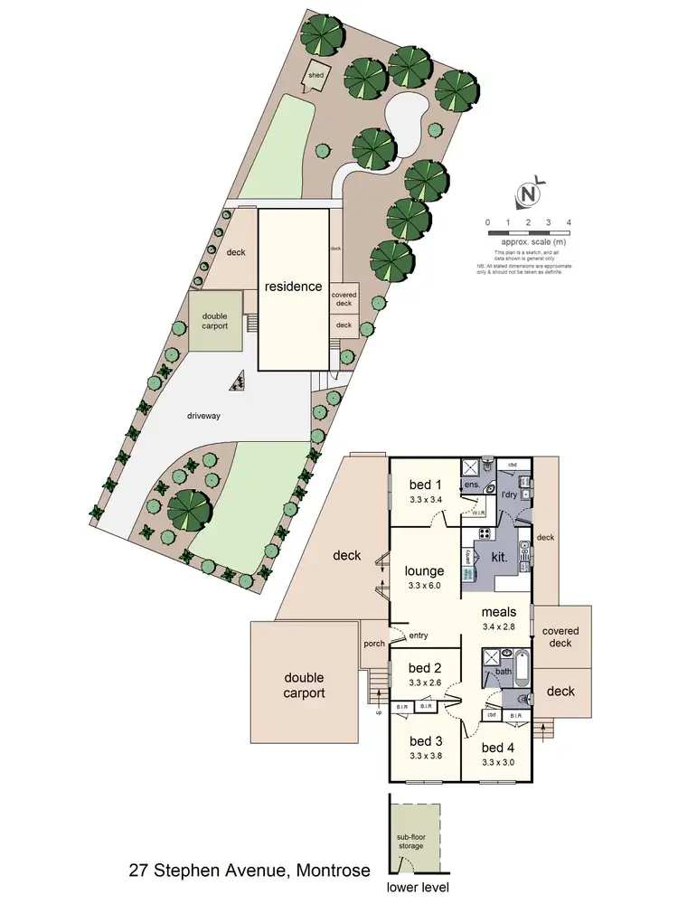 Floorplan of Homely house listing, 27 Stephen Avenue, Montrose VIC 3765