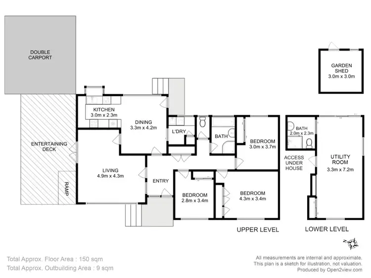 Floorplan of Homely house listing, 15 Tarana Road, Blackmans Bay TAS 7052