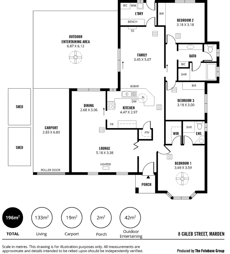 Floorplan of Homely house listing, 8 Caleb Street, Marden SA 5070