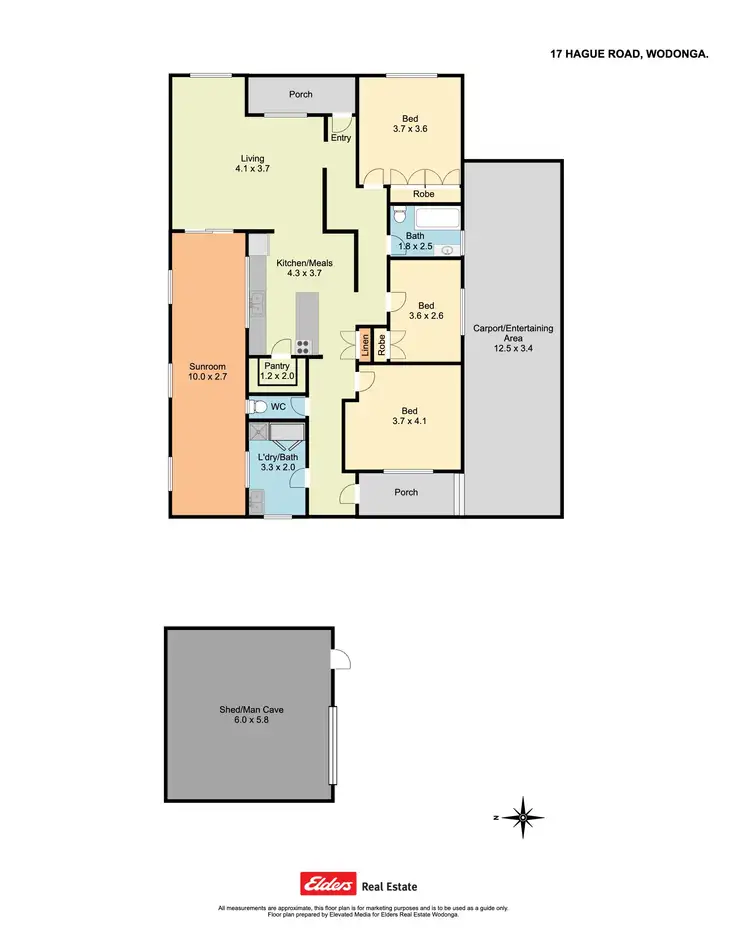 Floorplan of Homely house listing, 17 Hague Road, Wodonga VIC 3690