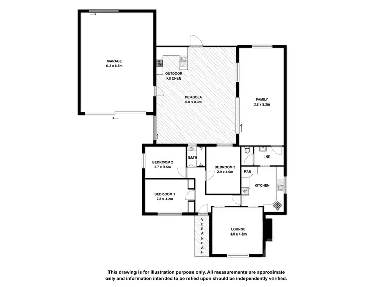 Floorplan of Homely house listing, 6 Virgo Street, Bordertown SA 5268