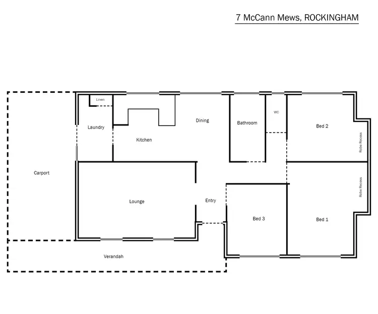 Floorplan of Homely house listing, 7 McCann Mews, Rockingham WA 6168