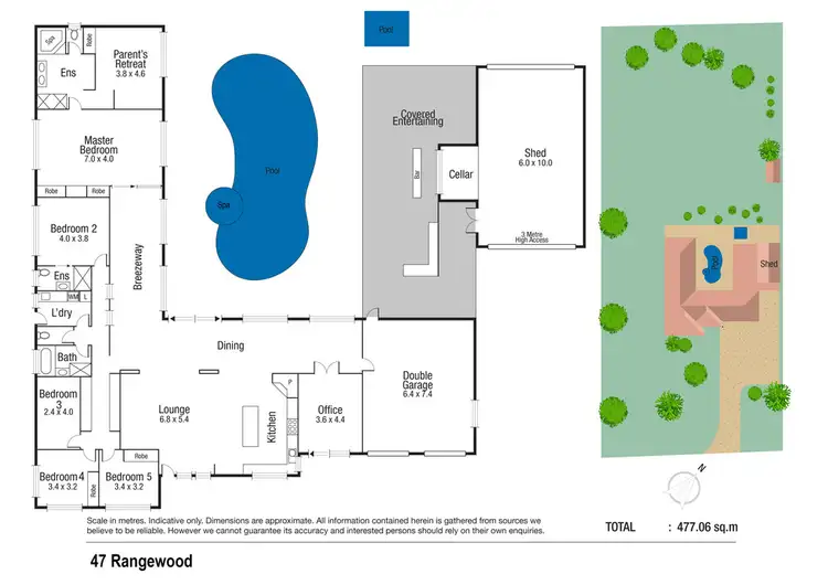 Floorplan of Homely house listing, 47 Rangewood Drive, Rangewood QLD 4817