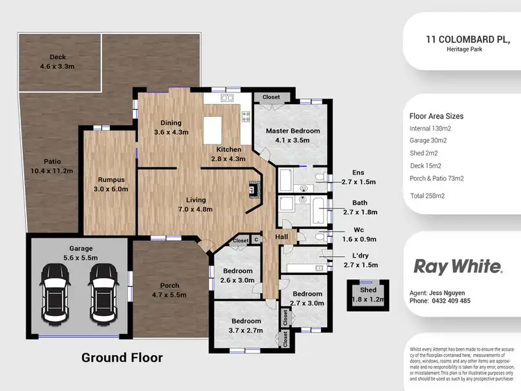 Floorplan of Homely house listing, 11 Colombard Place, Heritage Park QLD 4118