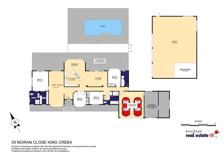 Floorplan of Homely rural property listing, 29 Moran Close, King Creek NSW 2446