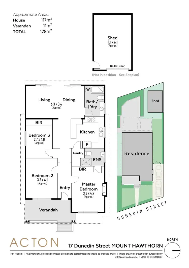 Floorplan of Homely house listing, 17 Dunedin Street, Mount Hawthorn WA 6016
