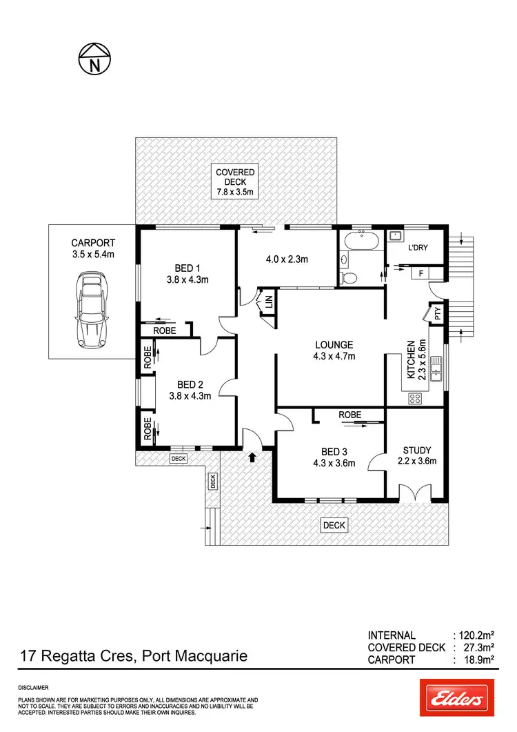 Floorplan of Homely house listing, 17 Regatta Crescent, Port Macquarie NSW 2444