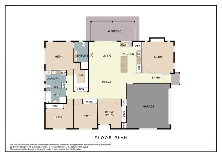 Floorplan of Homely house listing, 23 Pepper Tree Way, Beerwah QLD 4519