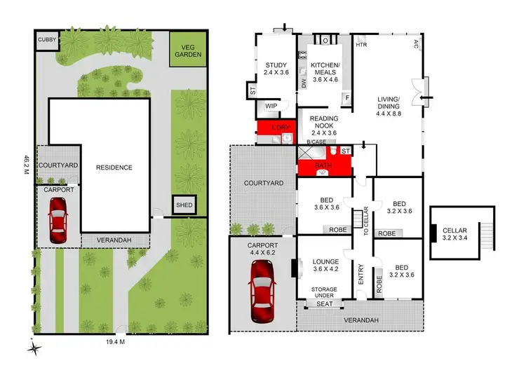 Floorplan of Homely house listing, 14 Bonsey Road, Highton VIC 3216