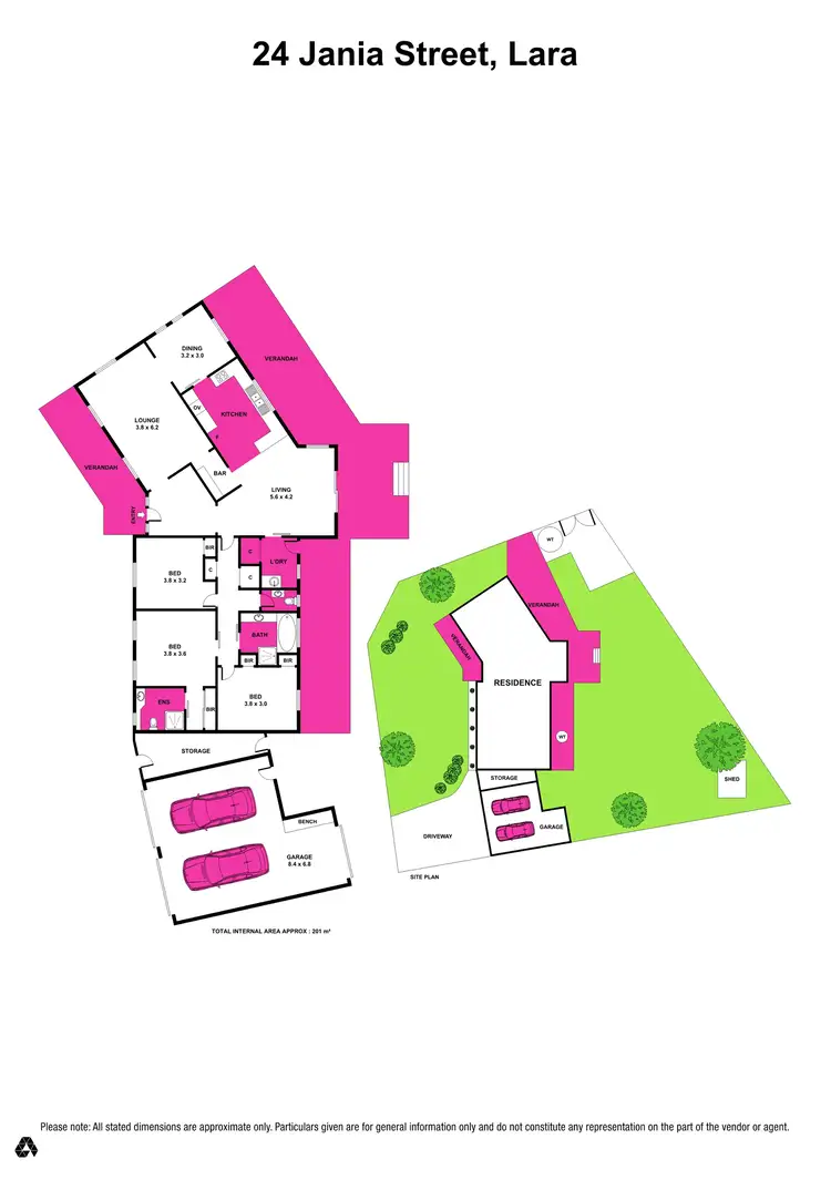 Floorplan of Homely house listing, 24 Jania Street, Lara VIC 3212