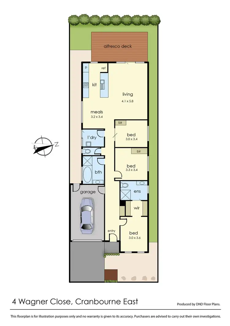 Floorplan of Homely house listing, 4 Wagner Close, Cranbourne East VIC 3977