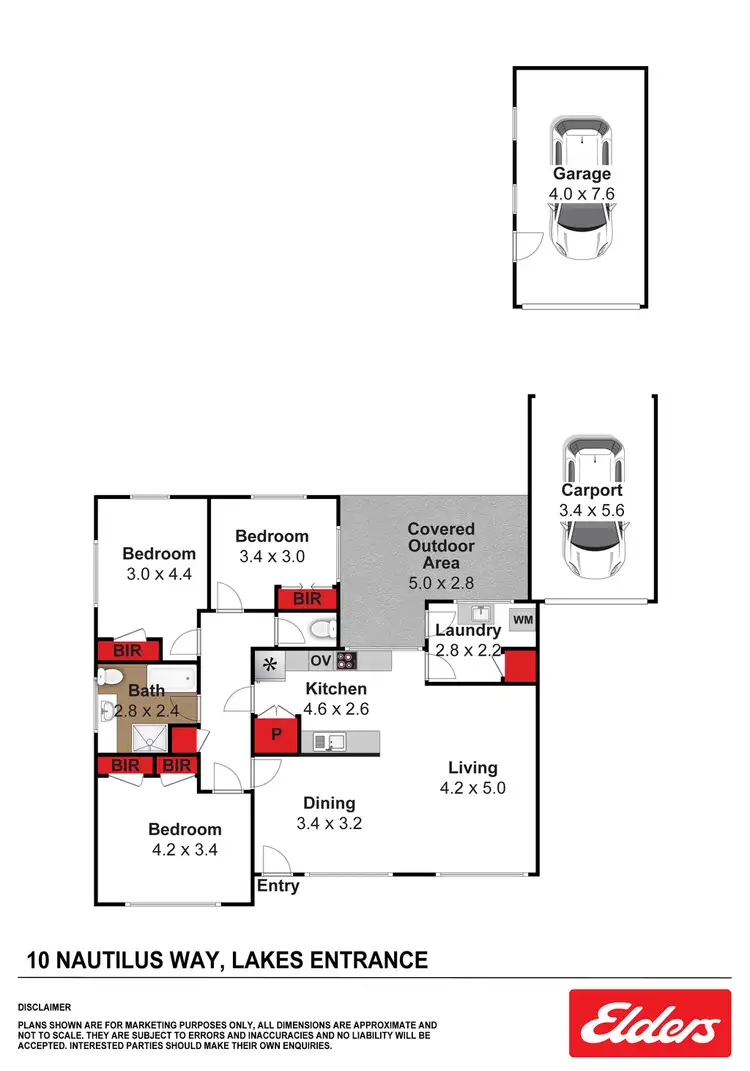 Floorplan of Homely house listing, 10 Nautilus Way, Lakes Entrance VIC 3909