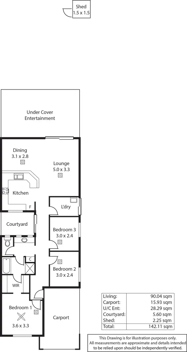 Floorplan of Homely house listing, 9 Ridgway Court, Wynn Vale SA 5127