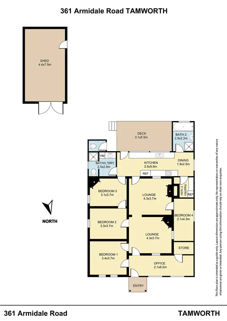 Floorplan of Homely house listing, 361 Armidale Road, Tamworth NSW 2340