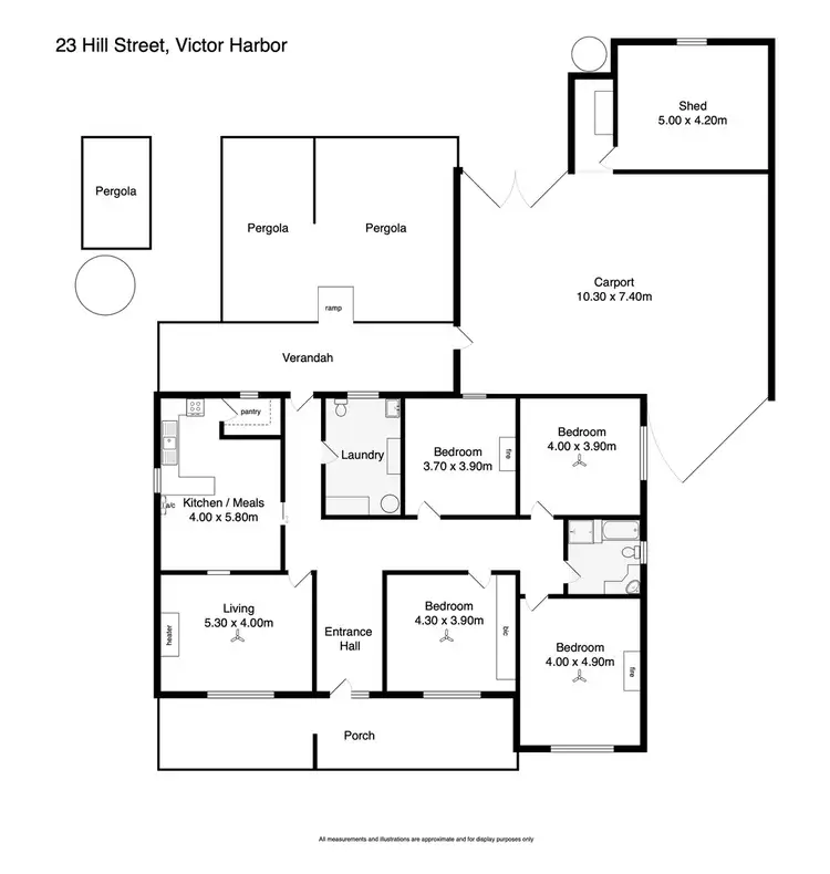 Floorplan of Homely house listing, 21-23 HILL STREET, Victor Harbor SA 5211