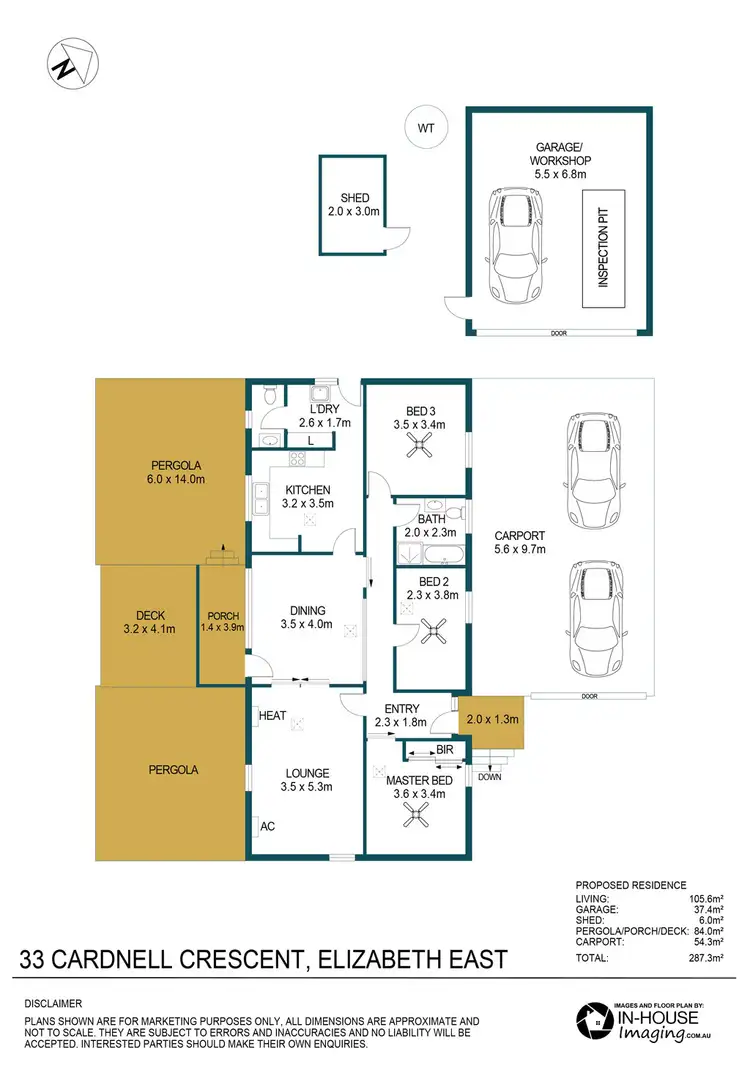 Floorplan of Homely house listing, 33 Cardnell Crescent, Elizabeth East SA 5112