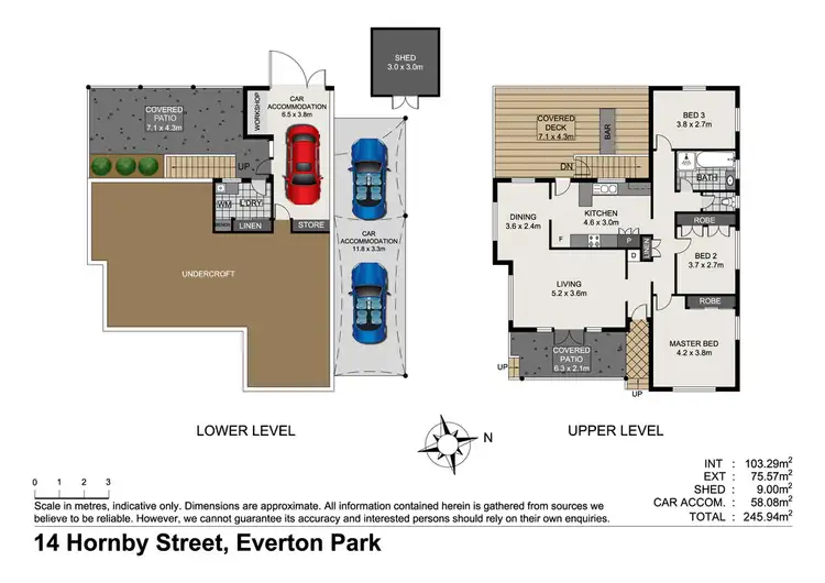 Floorplan of Homely house listing, 14 Hornby St, Everton Park QLD 4053