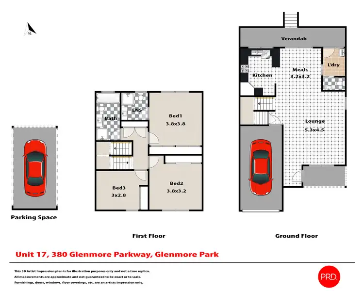 Floorplan of Homely townhouse listing, 17/380 Glenmore Parkway, Glenmore Park NSW 2745