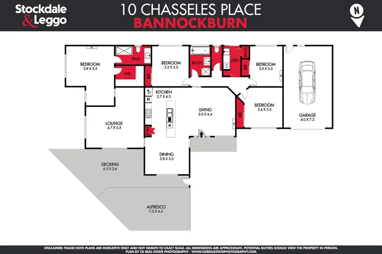 Floorplan of Homely house listing, 10 Chasseles Place, Bannockburn VIC 3331