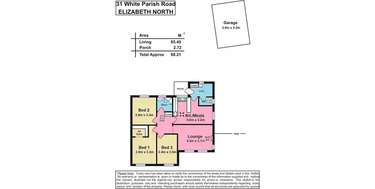Floorplan of Homely house listing, 31 Whiteparish Road, Elizabeth North SA 5113