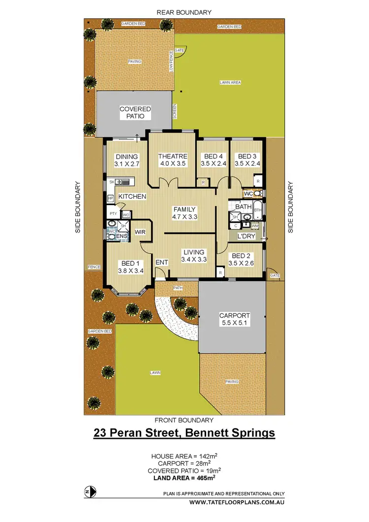 Floorplan of Homely house listing, 23 Peran Street, Bennett Springs WA 6063