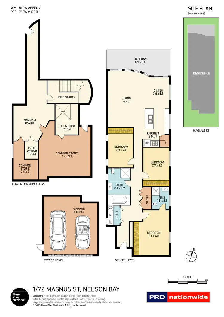 Floorplan of Homely apartment listing, 1/72 Magnus Street, Nelson Bay NSW 2315