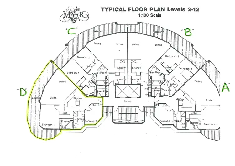 Floorplan of Homely unit listing, 41/19 Riverview Parade, Surfers Paradise QLD 4217