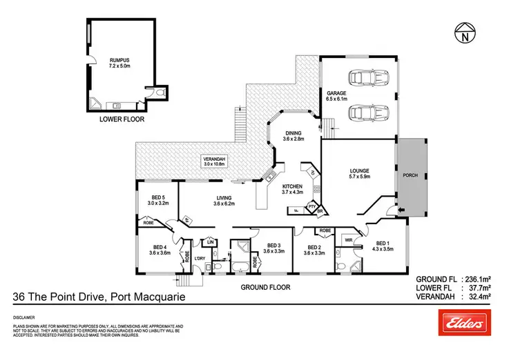 Floorplan of Homely house listing, 36 The Point Drive, Port Macquarie NSW 2444