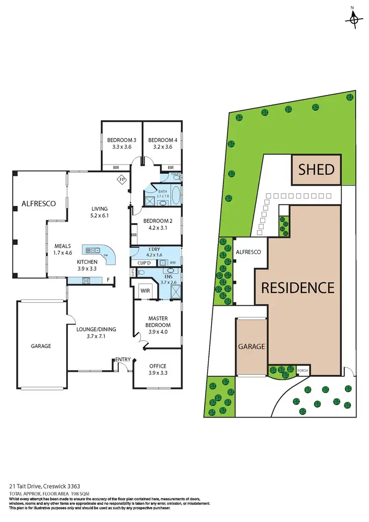 Floorplan of Homely house listing, 21 Tait Drive, Creswick VIC 3363