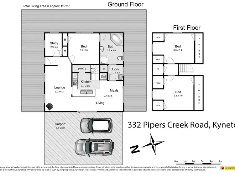 Floorplan of Homely house listing, 332 Pipers Creek Road, Kyneton VIC 3444