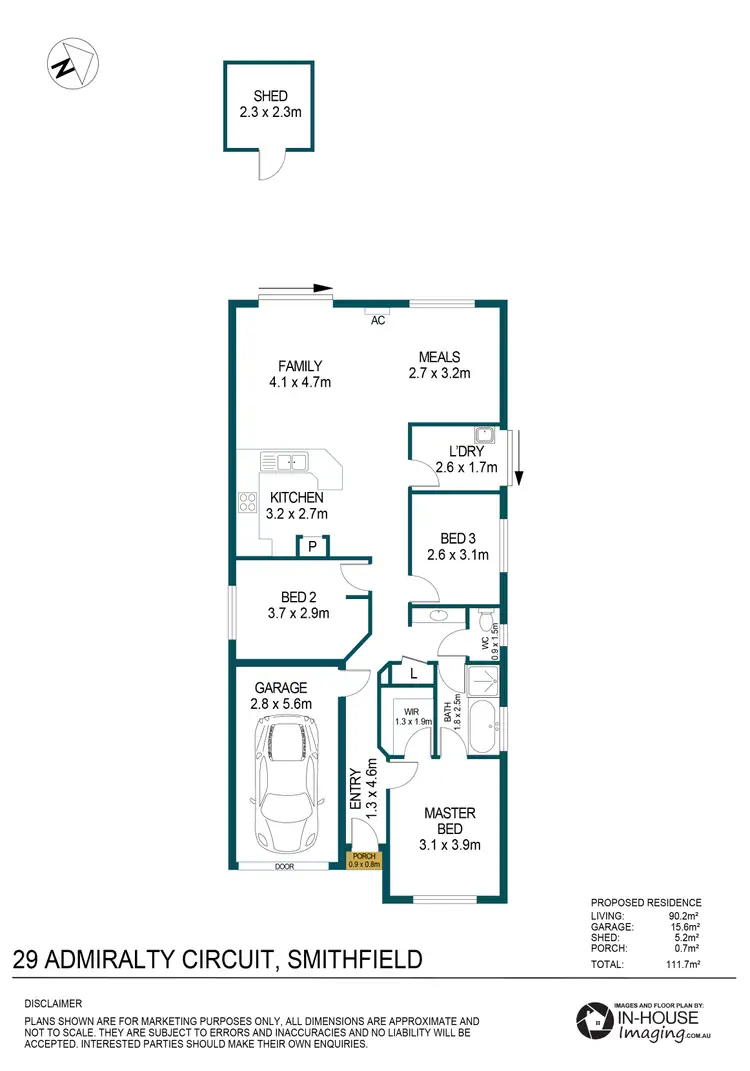 Floorplan of Homely house listing, 29 Admiralty Circuit, Smithfield SA 5114