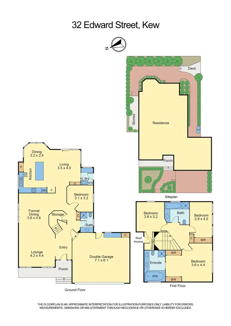 Floorplan of Homely house listing, 32 Edward Street, Kew VIC 3101