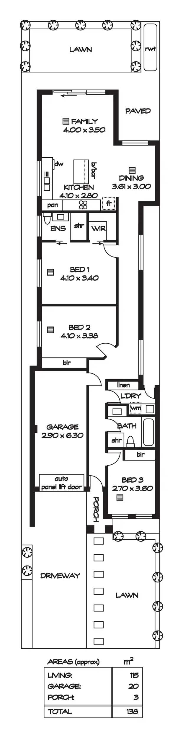 Floorplan of Homely house listing, 20, 20A, 20B Berryman Drive, Modbury SA 5092