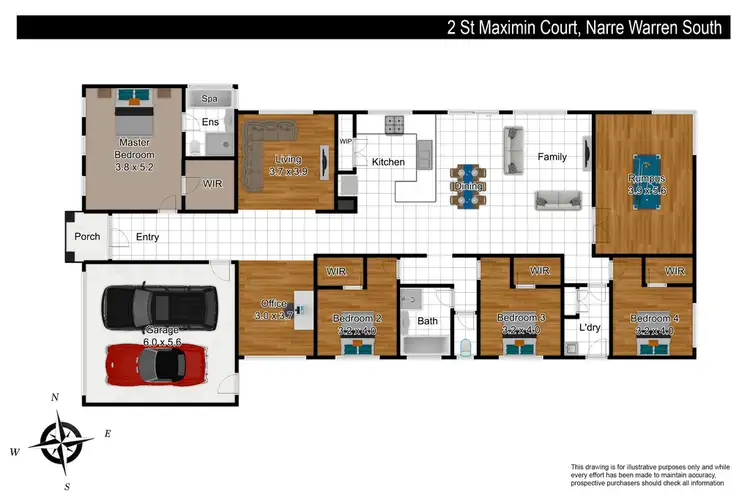 Floorplan of Homely house listing, 2 St Maximin Court, Narre Warren South VIC 3805