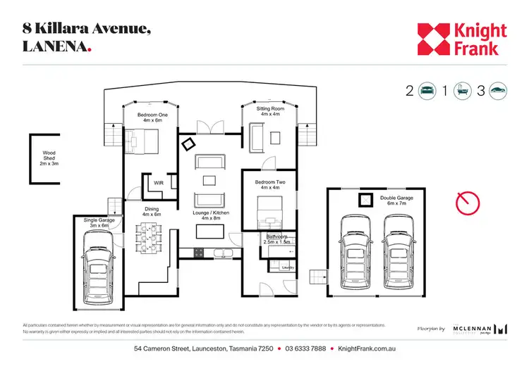 Floorplan of Homely house listing, 8 Killara Avenue, Lanena TAS 7275