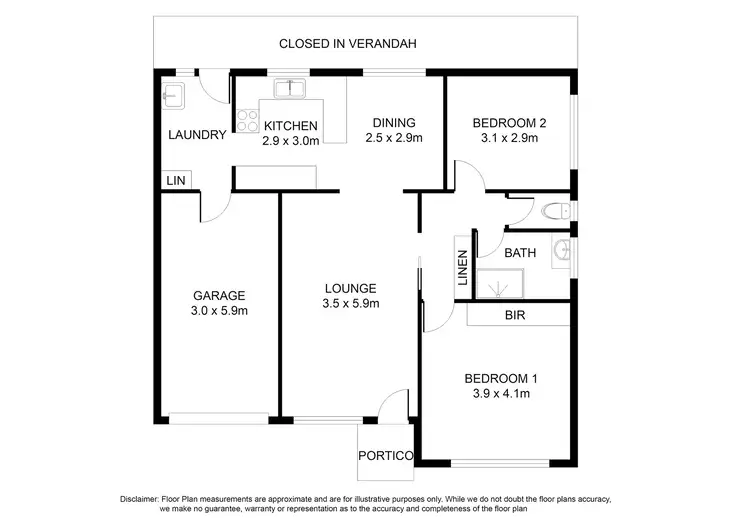 Floorplan of Homely house listing, 1/8 Charles Street, Mount Gambier SA 5290