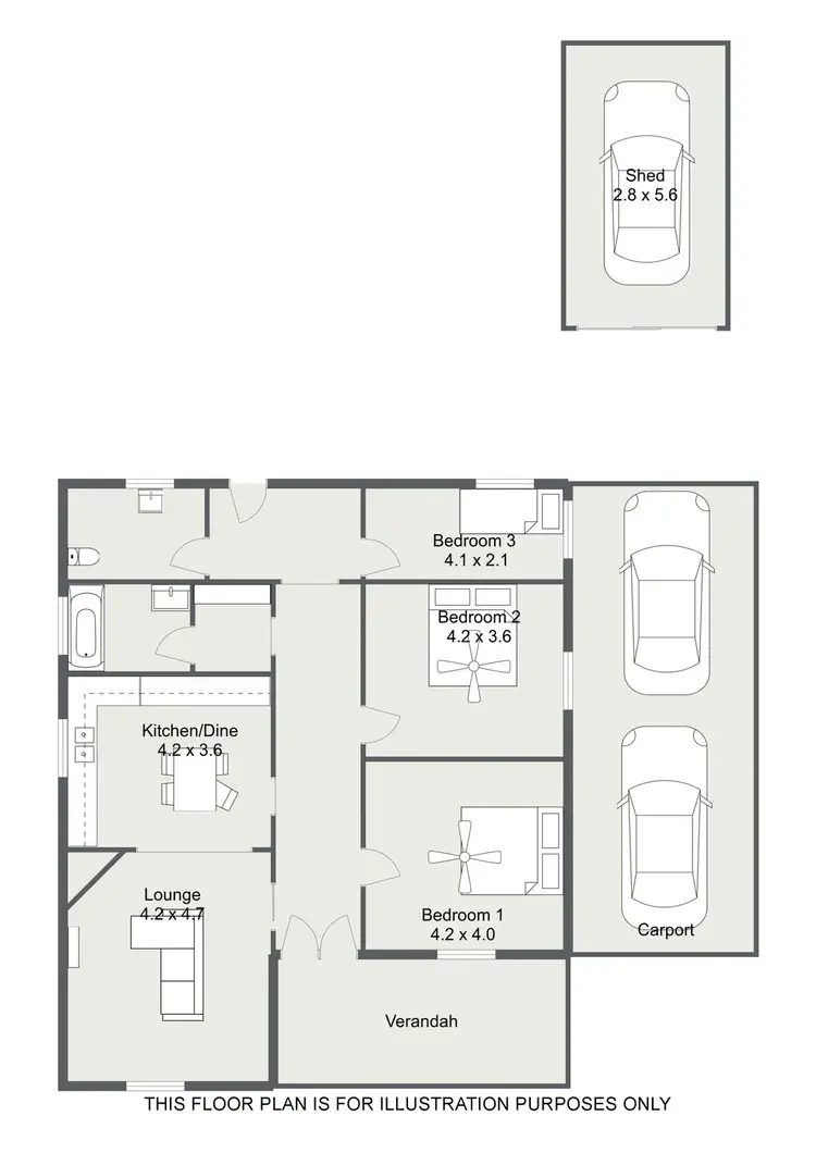 Floorplan of Homely house listing, 17 LIVINGSTON STREET, Naracoorte SA 5271