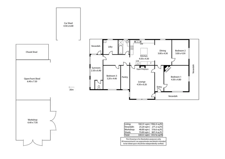 Floorplan of Homely rural property listing, 321 North Bokara Road, Mypolonga SA 5254
