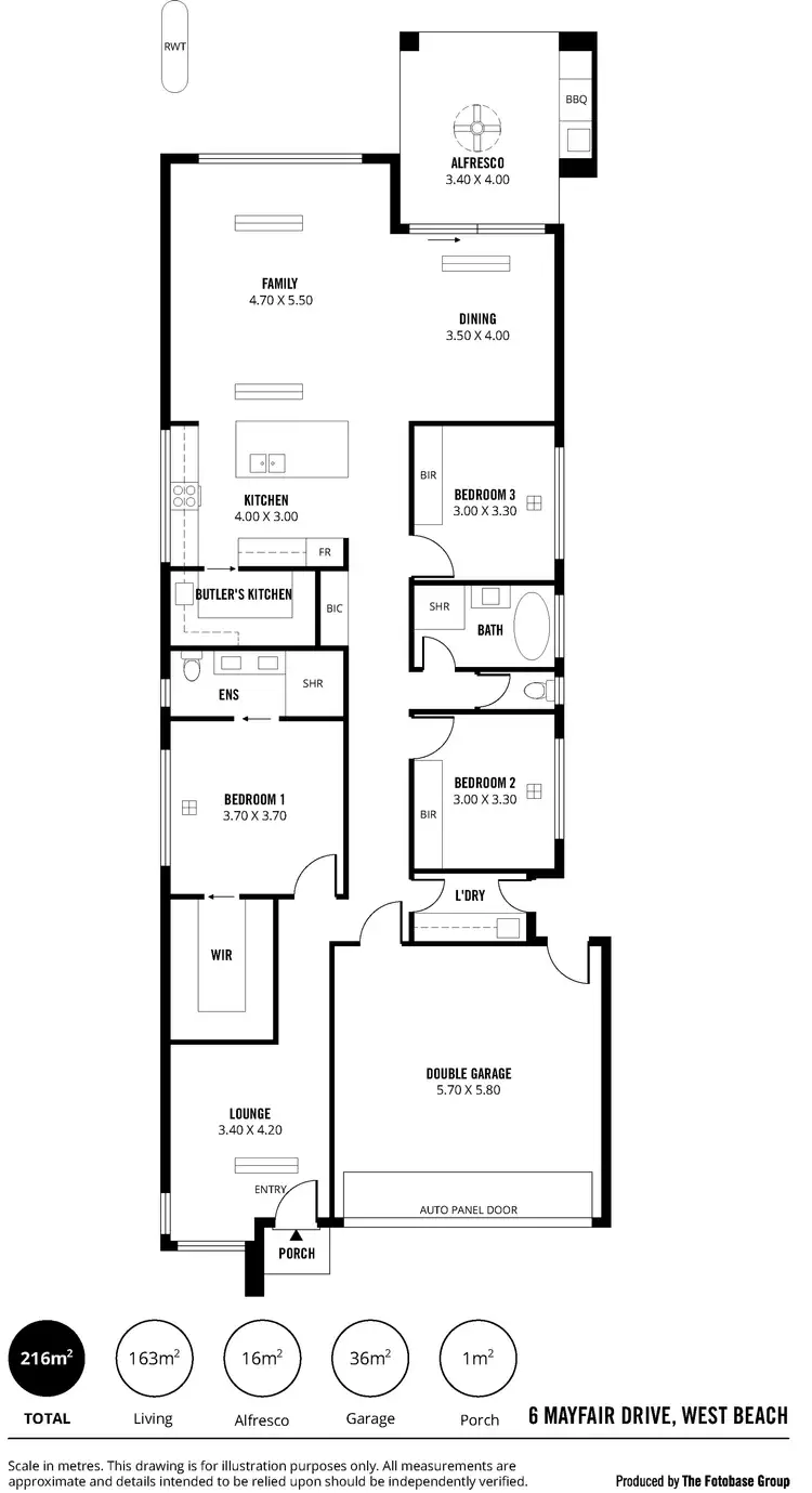 Floorplan of Homely house listing, 6 Mayfair Drive, West Beach SA 5024