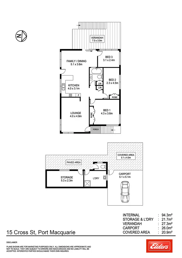 Floorplan of Homely house listing, 15 Cross Street, Port Macquarie NSW 2444