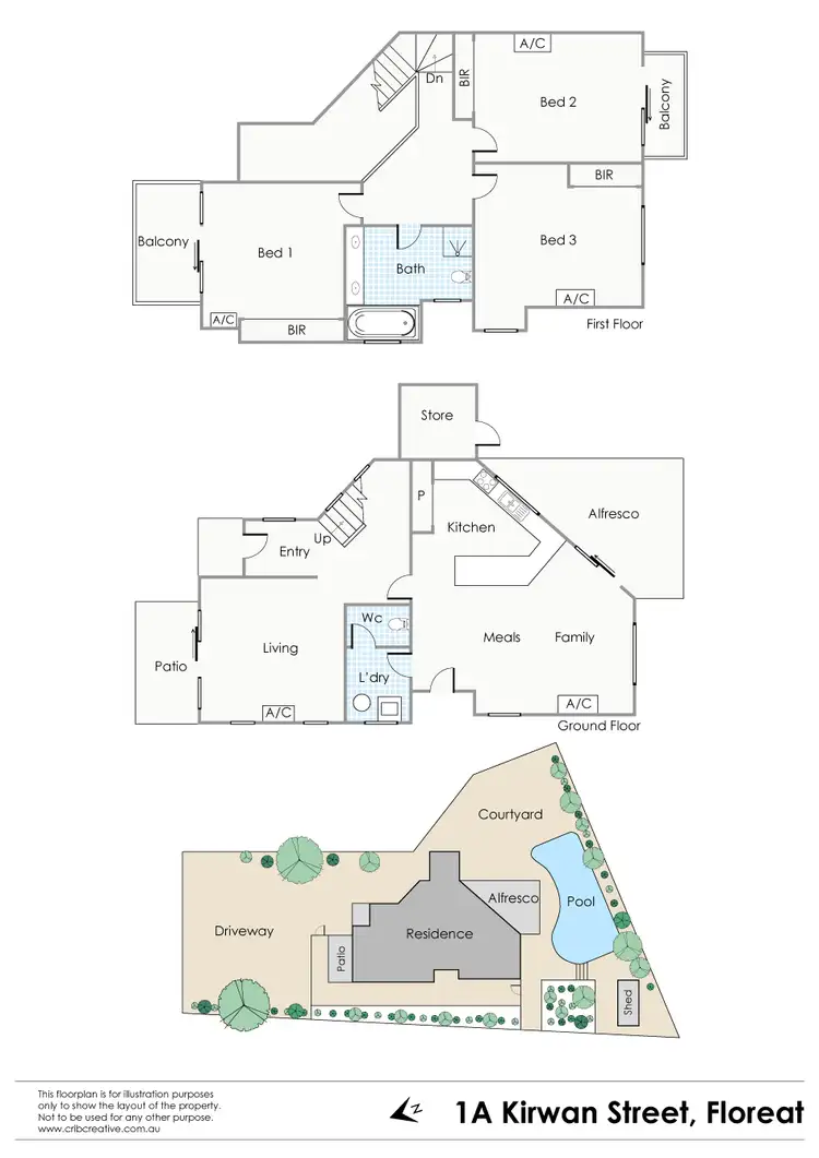 Floorplan of Homely house listing, 1A Kirwan Street, Floreat WA 6014