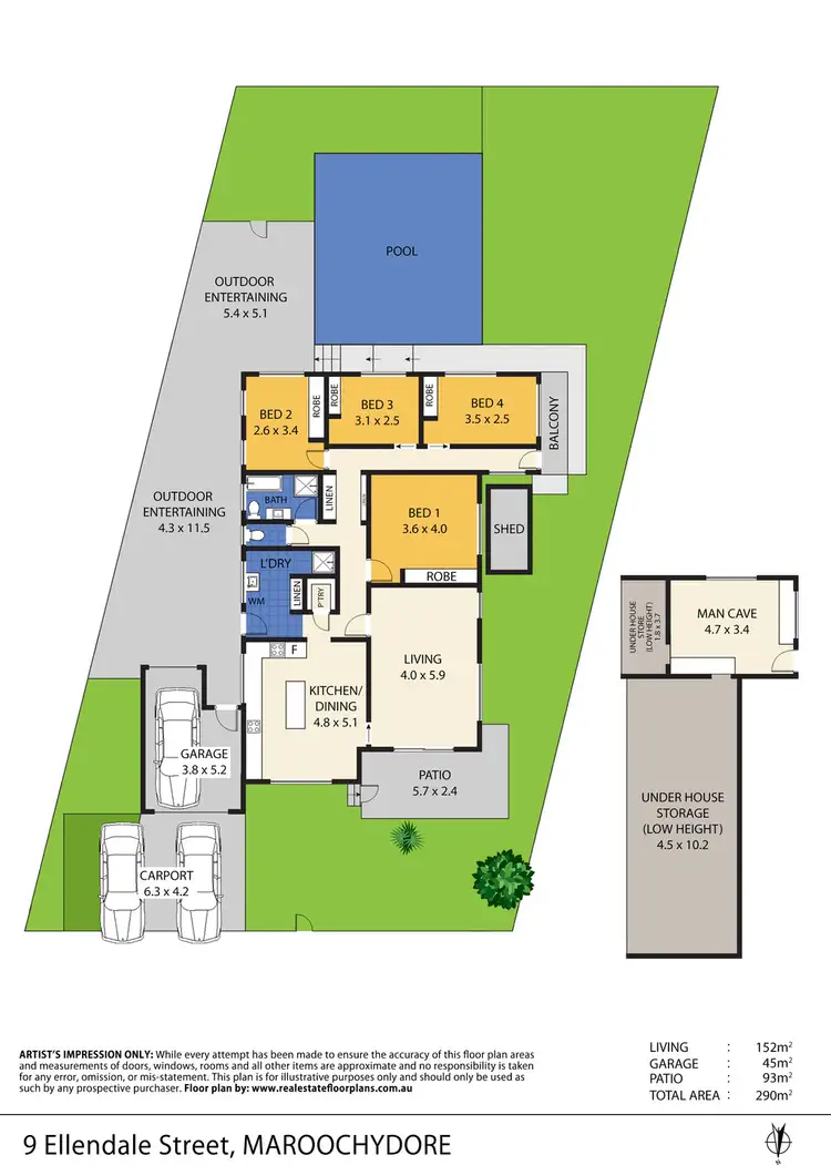 Floorplan of Homely house listing, 9 Ellendale Street, Maroochydore QLD 4558