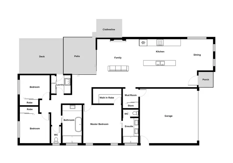 Floorplan of Homely house listing, 56 La Glorie Cct, Burdell QLD 4818